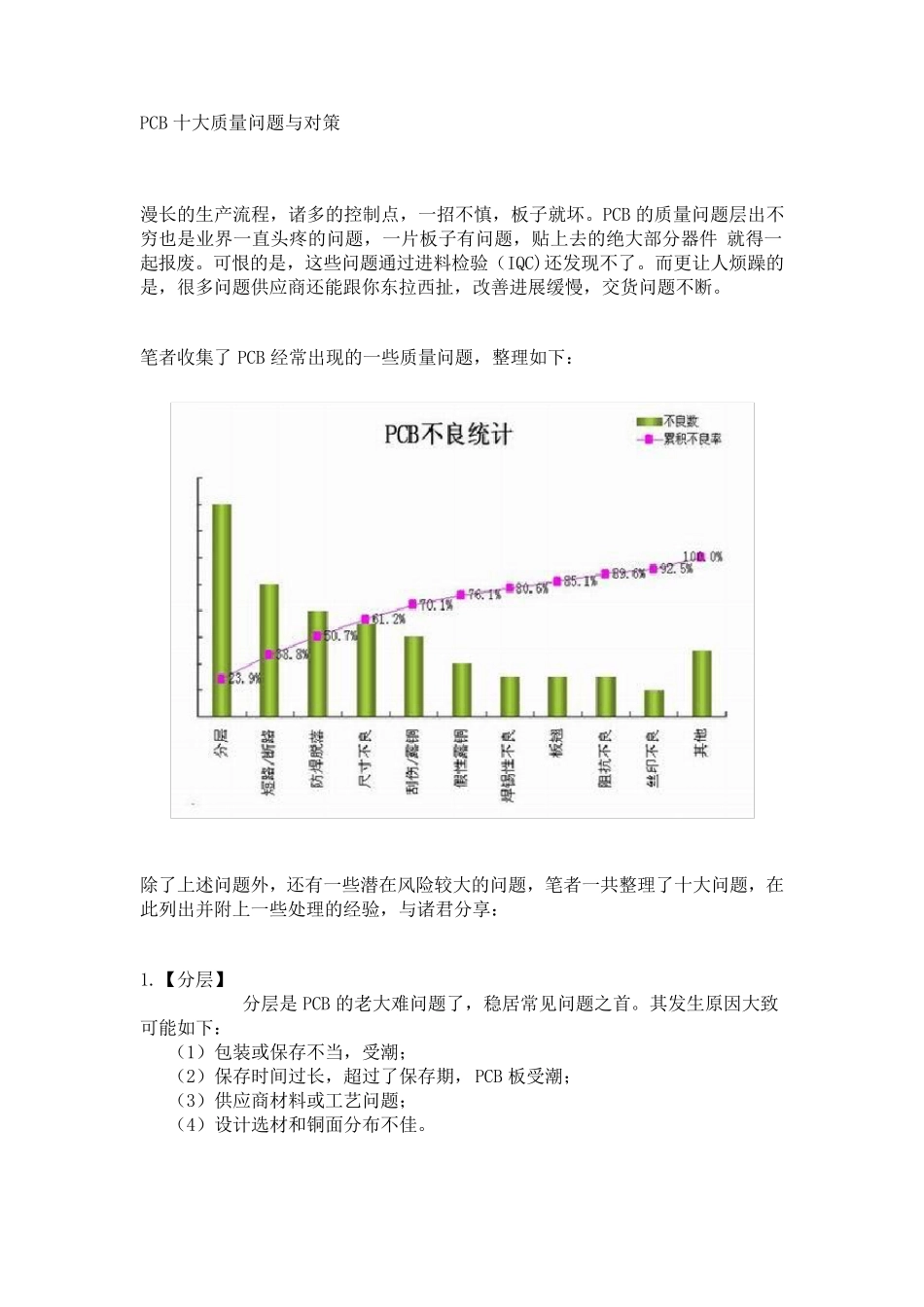 PCB十大质量问题与对策_第1页