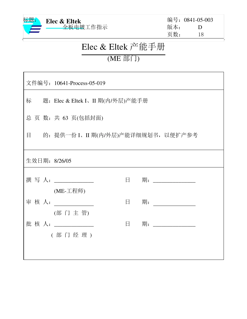 PCB工序产能分析_第1页