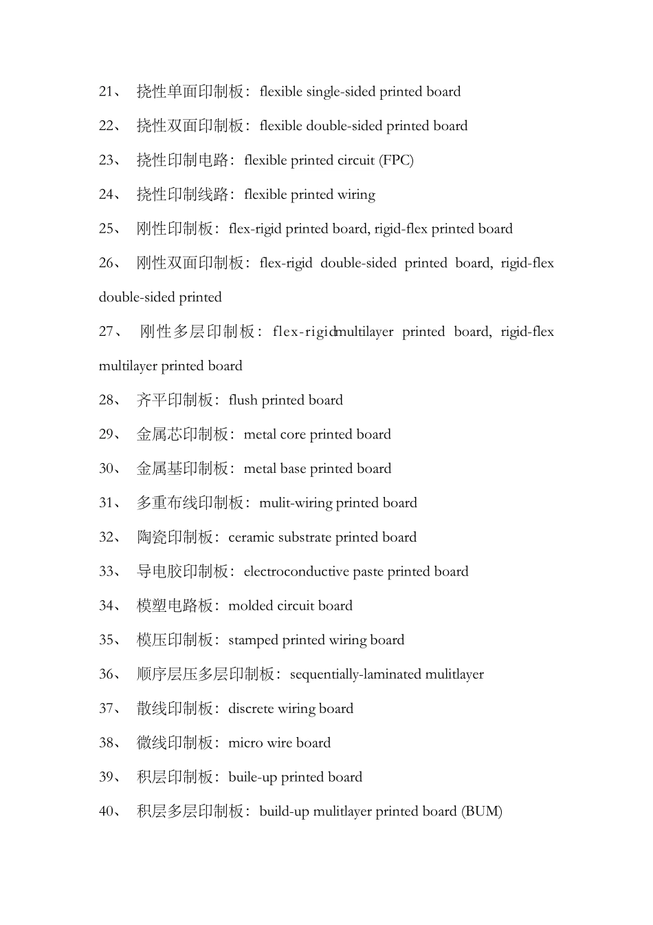 PCB电子线路板专业术语_第2页