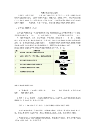 PCI并发症识别与处理