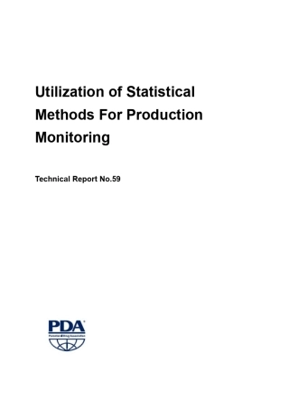 PDA_TR59用于工艺监控的统计方法