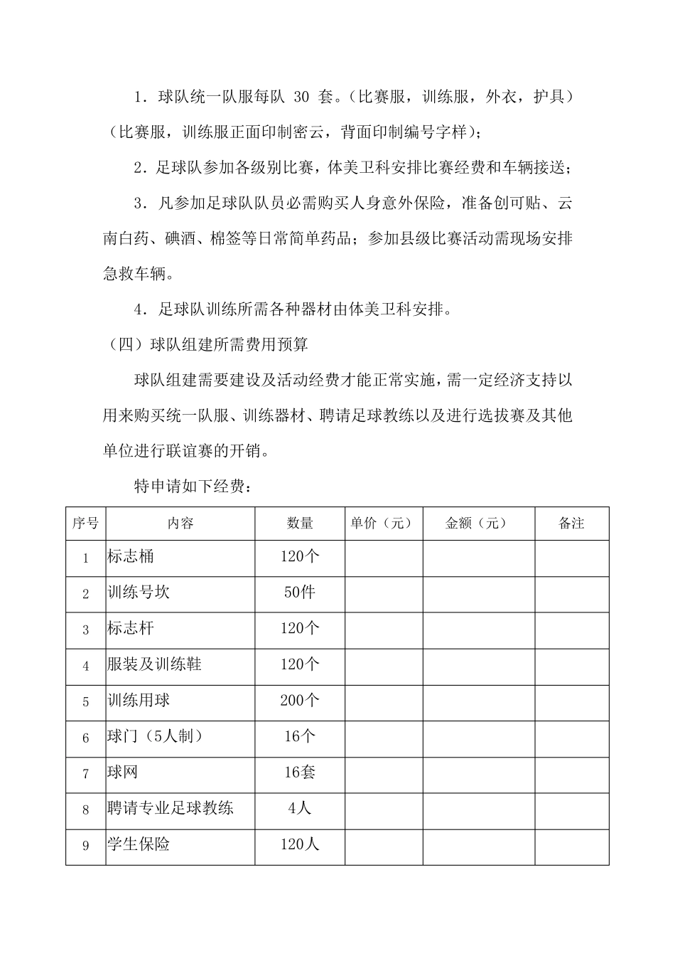 中小学足球队组建方案_第3页