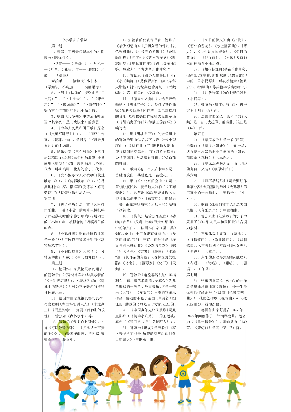 中小学音乐常识_第1页