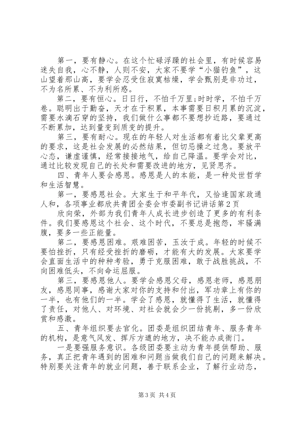 共青团全委会市委副书记讲话_第3页
