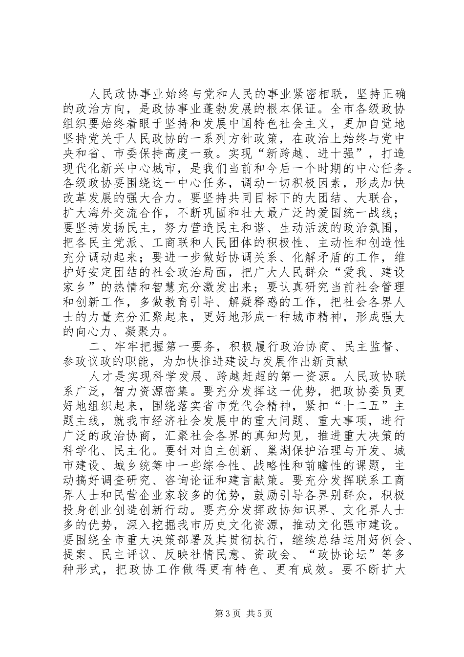 市长在政协推进会发言_第3页