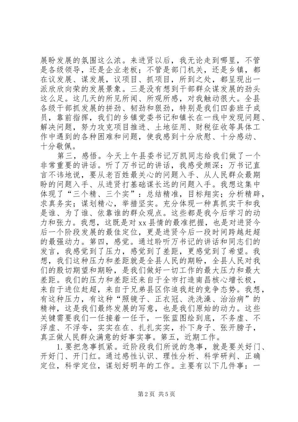 在全县工作务虚会上的讲话_第2页