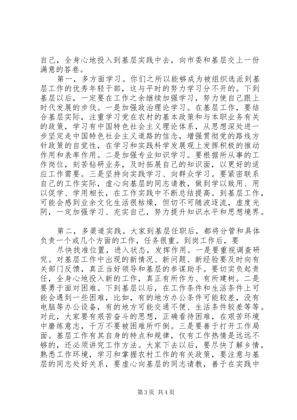 挂职动员会讲话_第3页