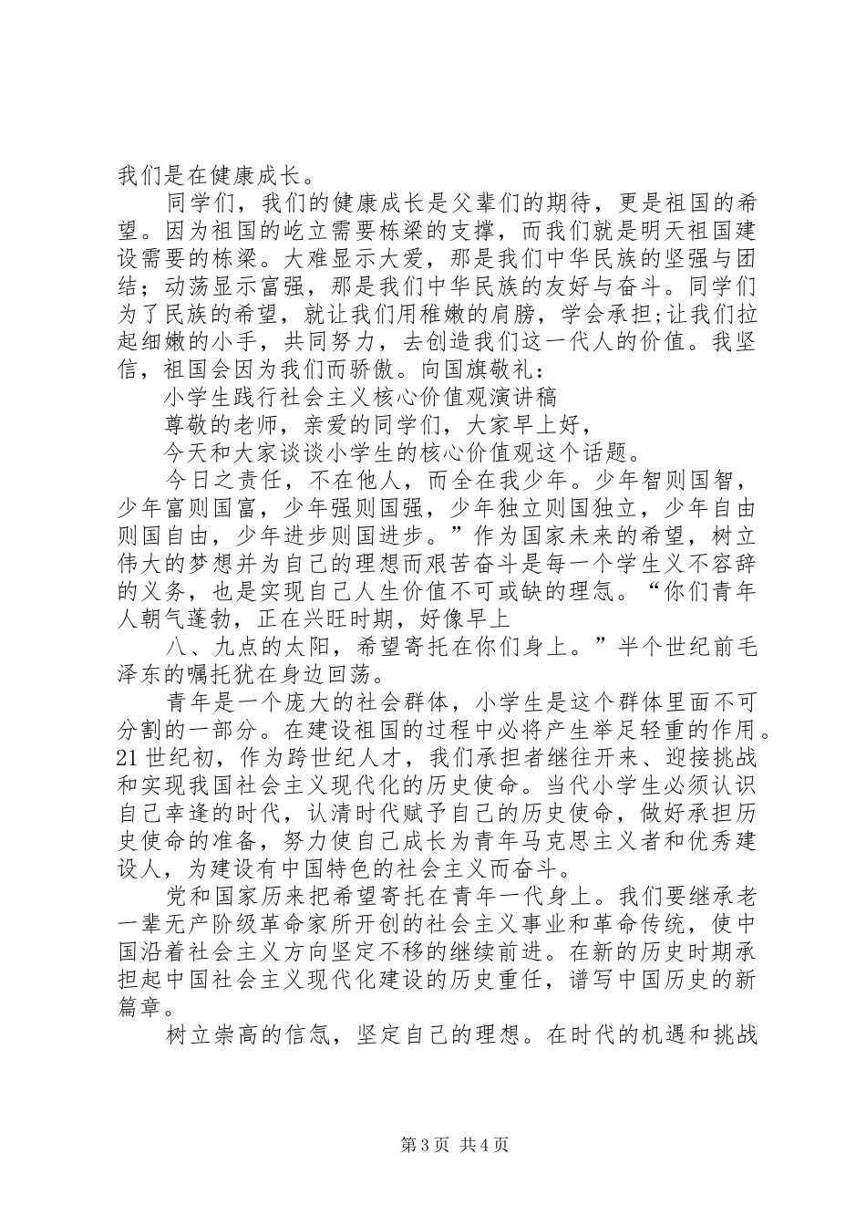 演讲稿(我为核心价值观代言)_第3页