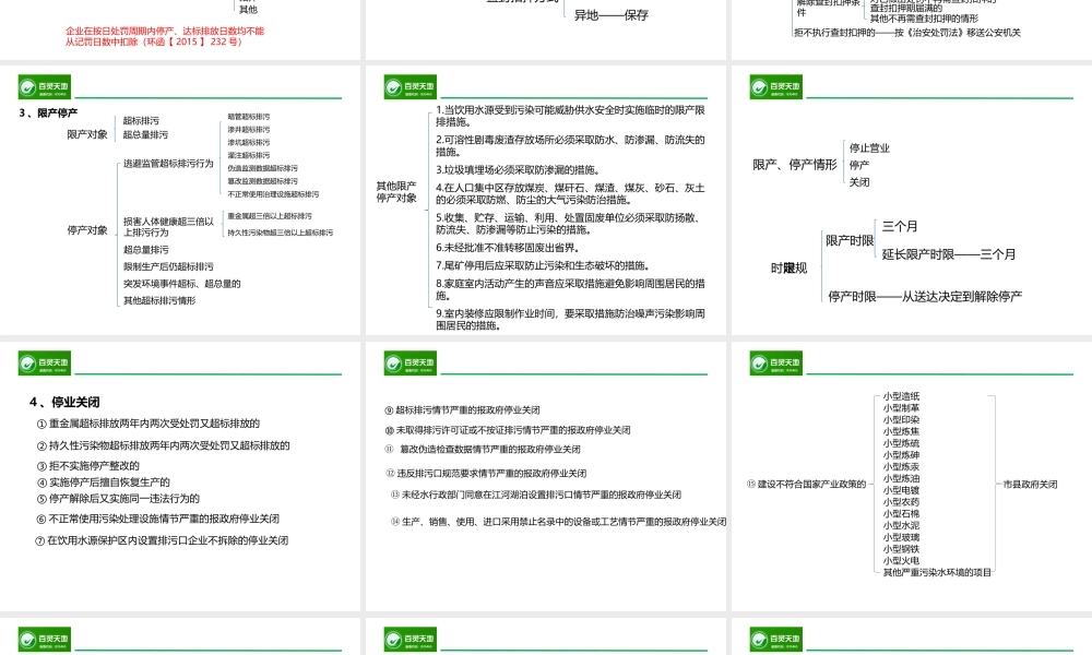 企业环保法规政策培训