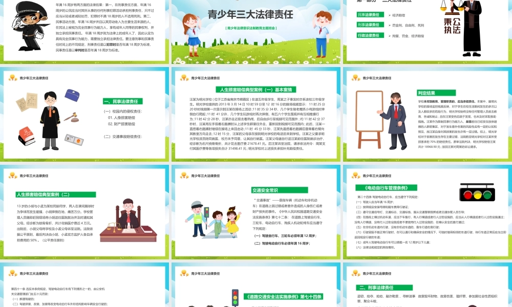 青少年法律意识法制教育主题