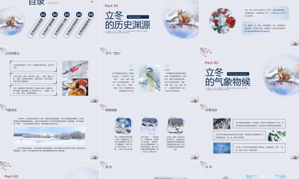 立冬主题班会课件