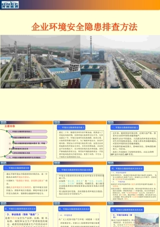 企业环境安全隐患排查方法