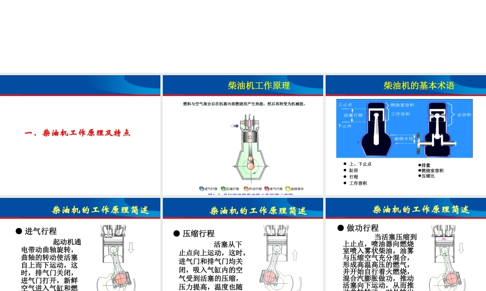 柴油发动机结构原理详细讲解(玉柴)