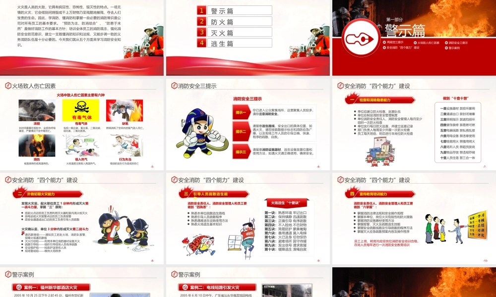 消防安全防火灭火知识安全培训