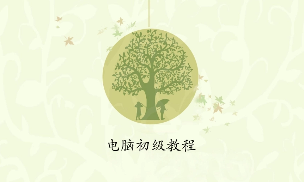电脑初级教程(小学)