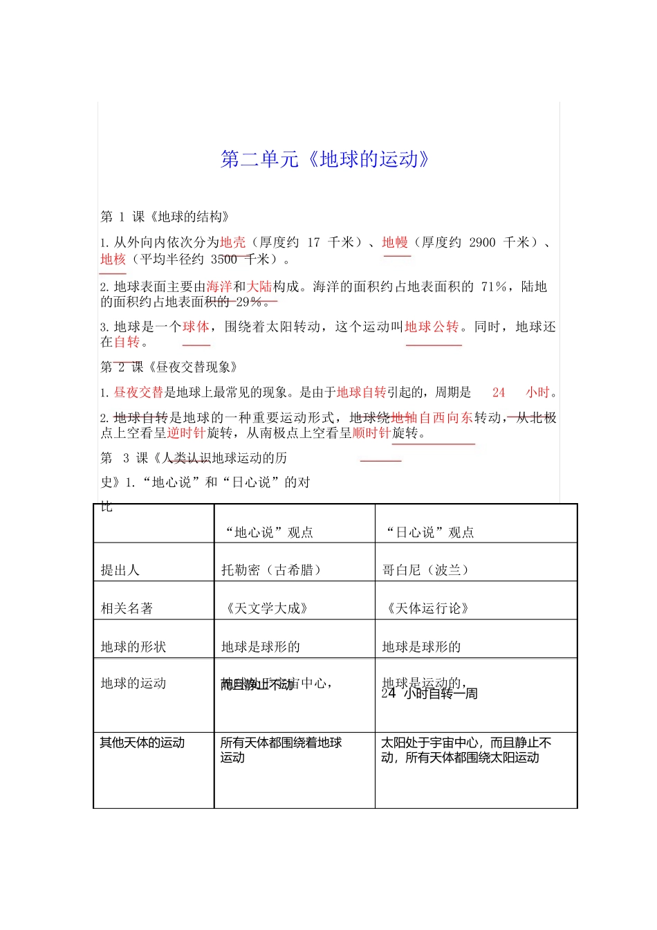 六年级科学上册各单元知识点梳理归纳汇总_第3页