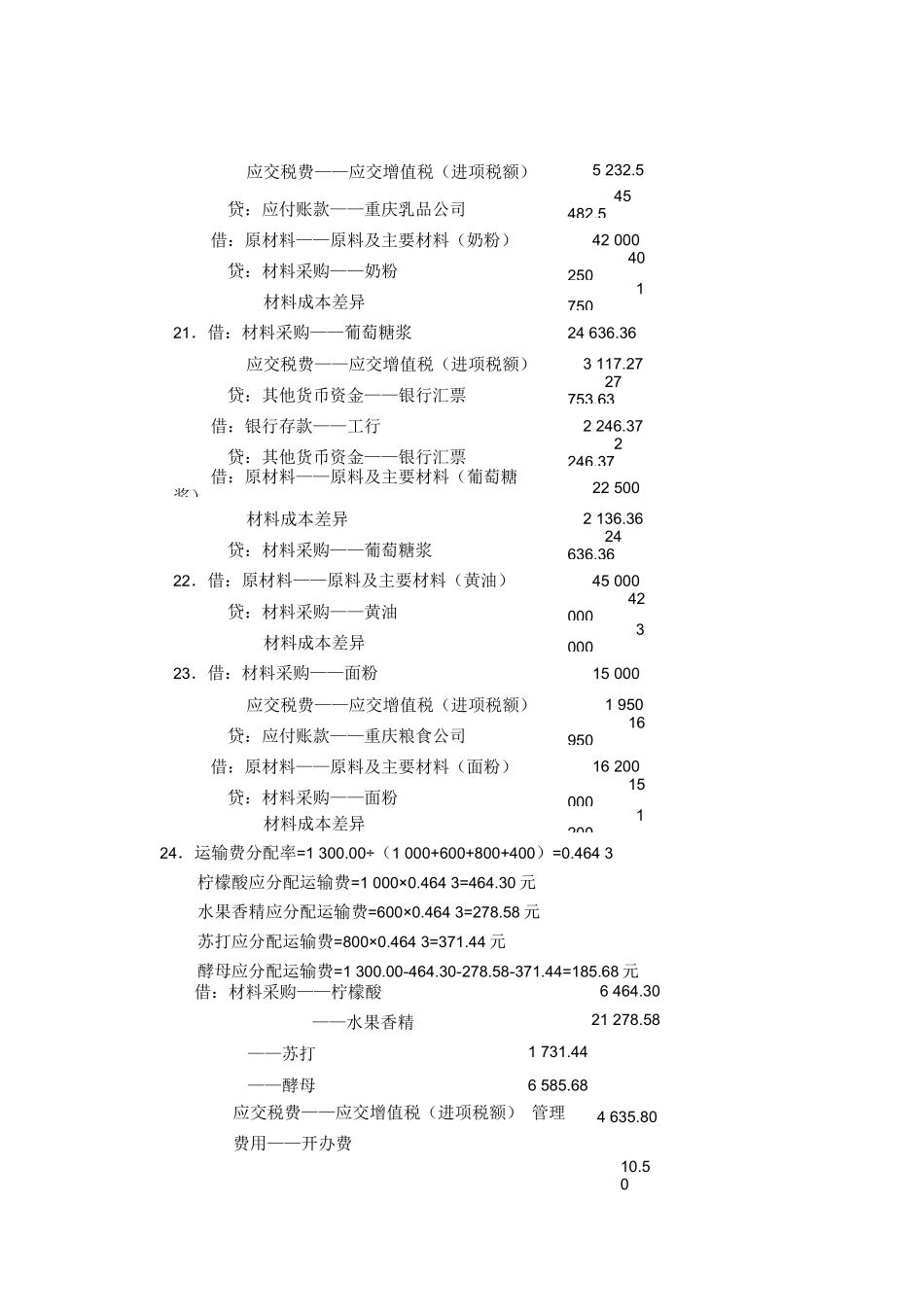 《会计综合实训》参考答案【2019年12月修订】_第3页