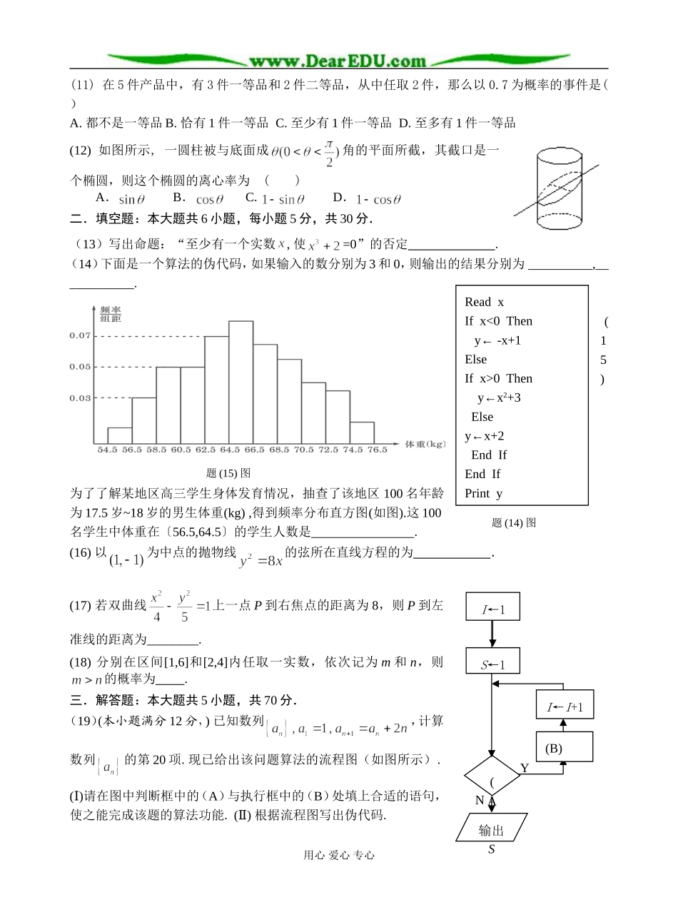 高二（上）期末模拟试卷（八）_第2页