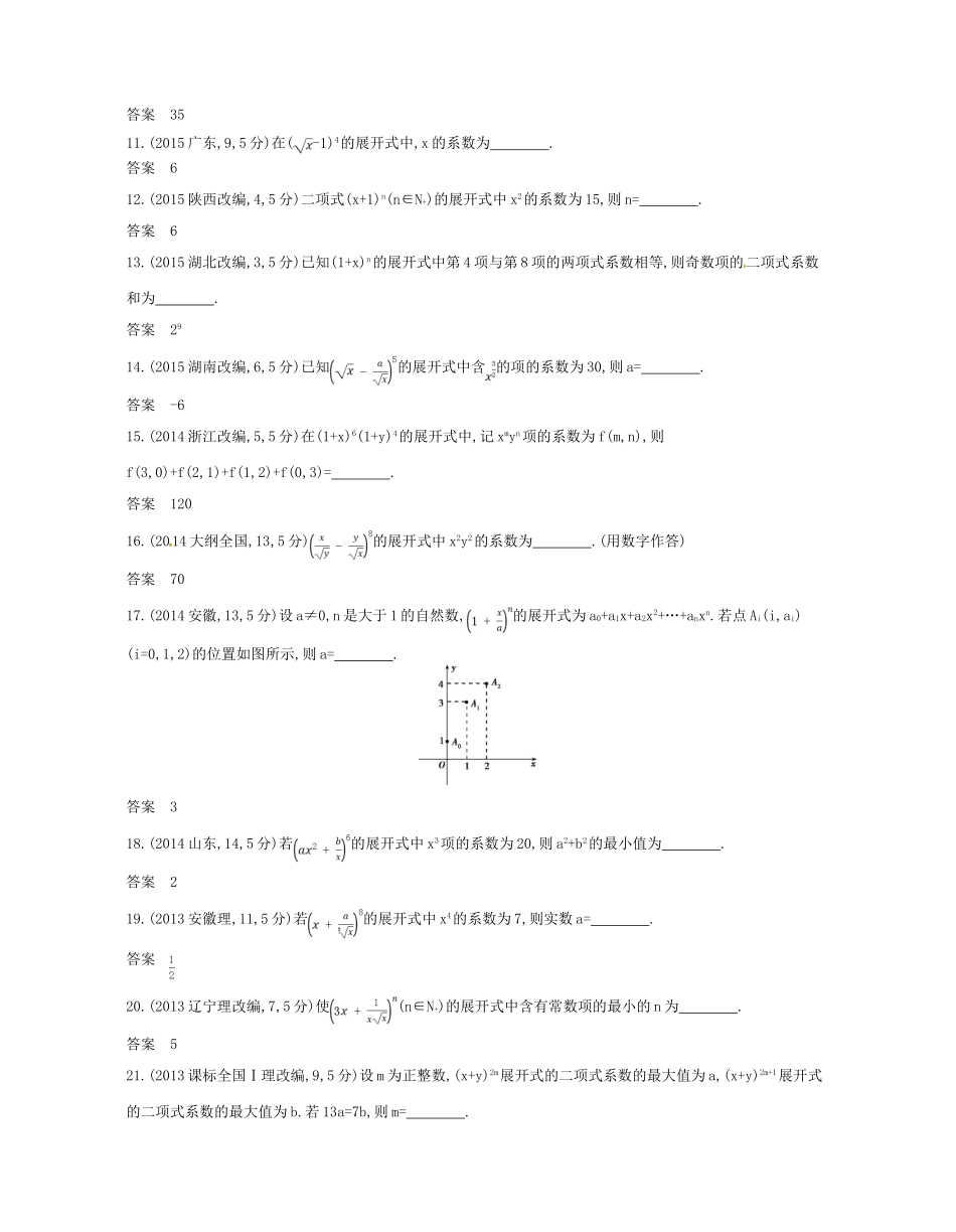 （江苏专版）高考数学一轮复习 第二十章 计数原理 20.2 二项式定理讲义-人教版高三全册数学试题_第2页