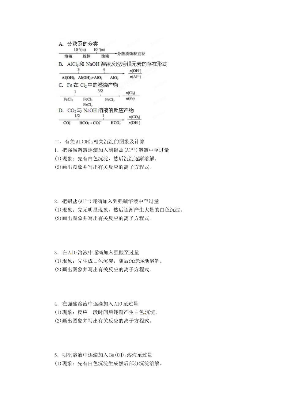 四川省成都市经济技术开发区实验中学高三化学总复习 3.17 数形结合思想的应用_第2页
