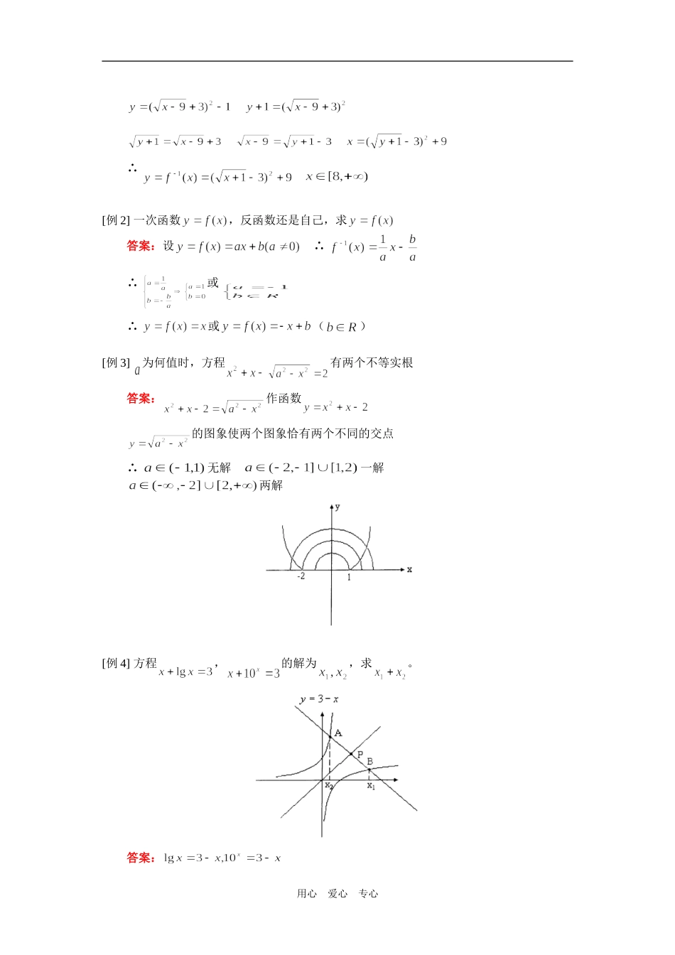 高二数学（文）第一轮复习：函数图象、反函数、抽象函数人教实验版（A）_第2页