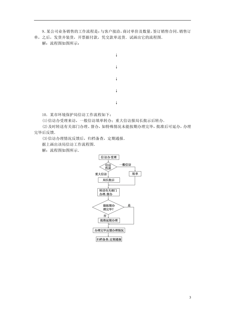 高中数学 4.1流程图课时达标检测 新人教A版选修1-2-新人教A版高二选修1-2数学试题_第3页