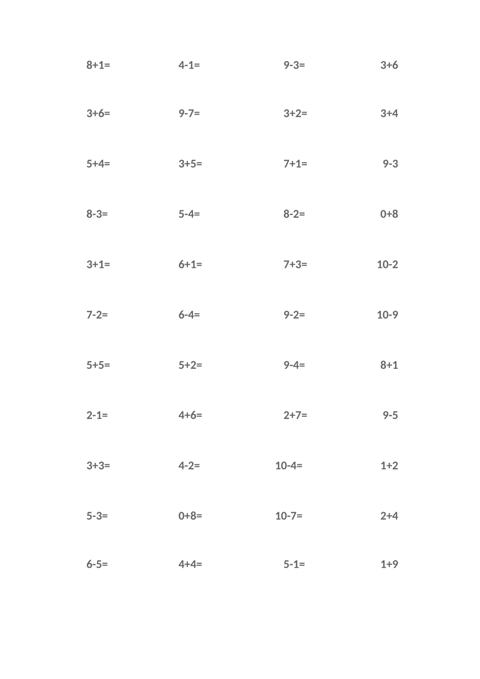 10以内加减法口算_第3页