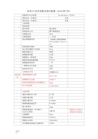 GE_16排CT_全参数表