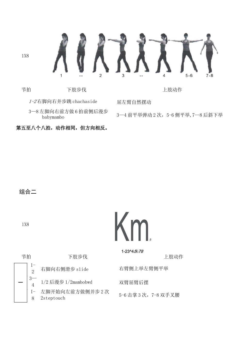 《全国健美操大众锻炼标准》第三套大众二级动作图解_第2页