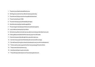 不规则动词被动语态专练