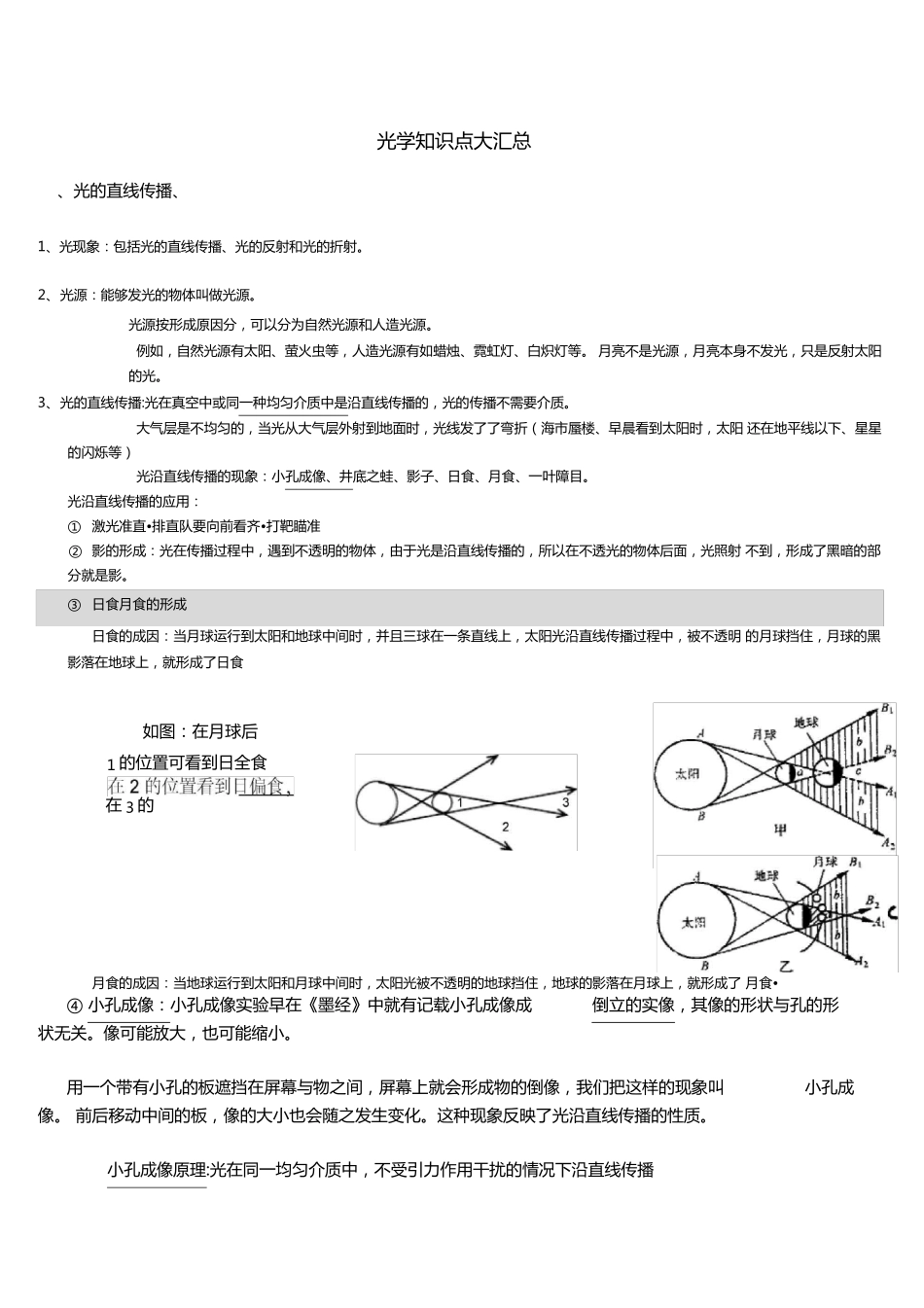 光学详细知识点_第1页
