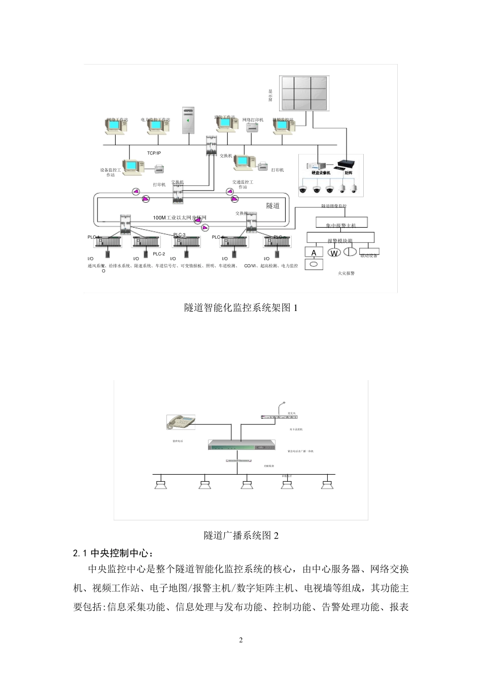 公路隧道智能化系统设计方案_第2页