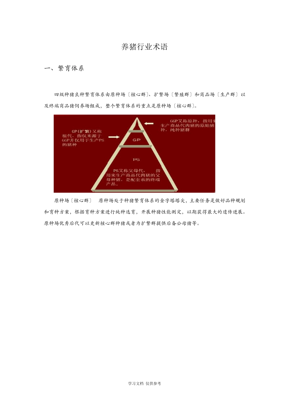 养猪繁育体系及评价指标_第1页