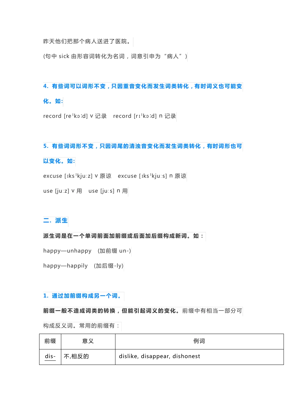 初中英语构词法大全_第3页