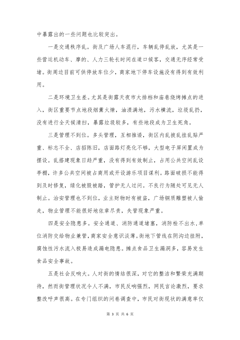 商业街区情况调研报告_第3页