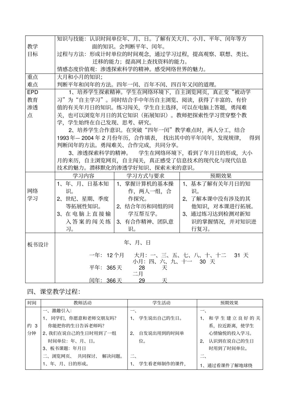 完整版,信息技术与小学数学教学融合的教学设计_第3页