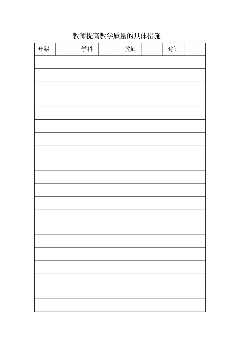 完整版,教师提高教学质量的具体措施_第1页