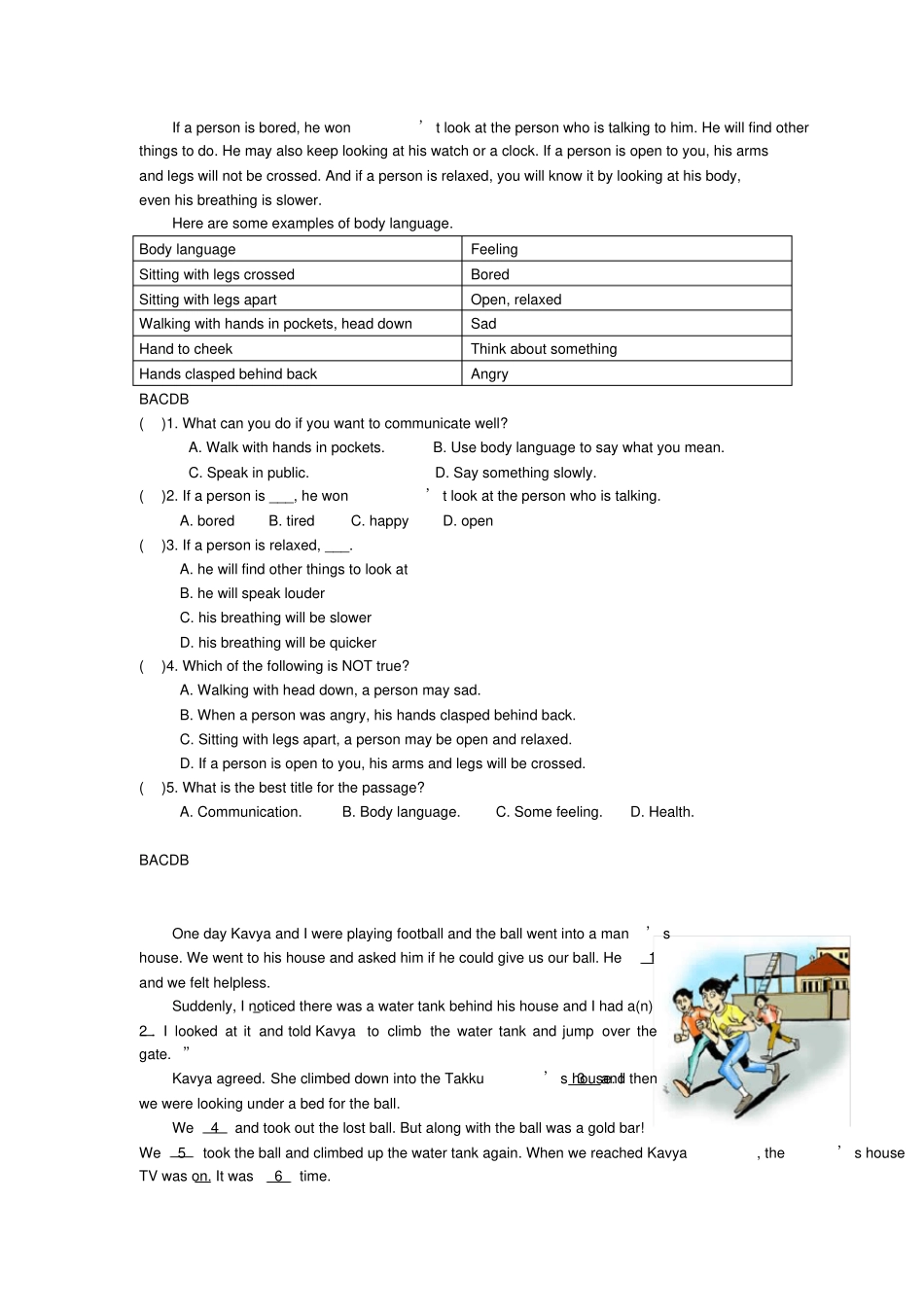 完整版,沪教牛津版八年级英语上册完形填空、阅读理解试题及答案,推荐文档_第3页