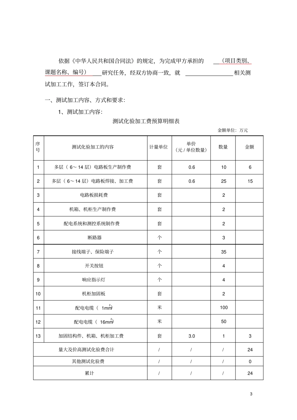 完整版,测试加工合同模板_第3页