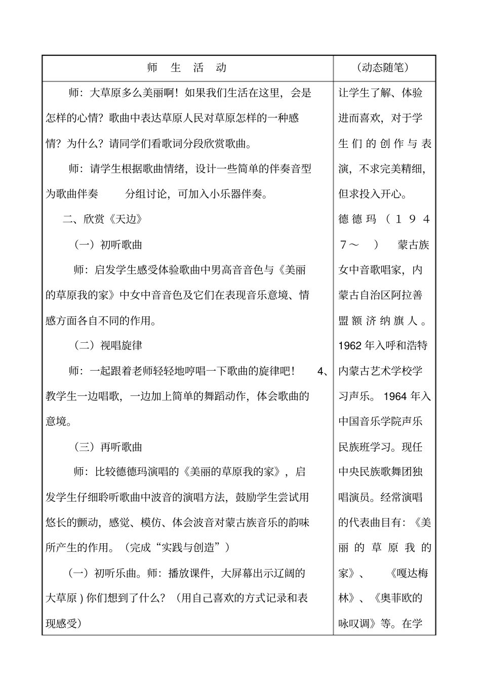 完整版,美丽的草原我的家天边万马奔腾_第2页
