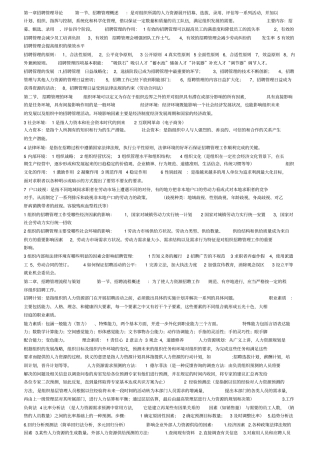 完整版05962招聘管理笔记