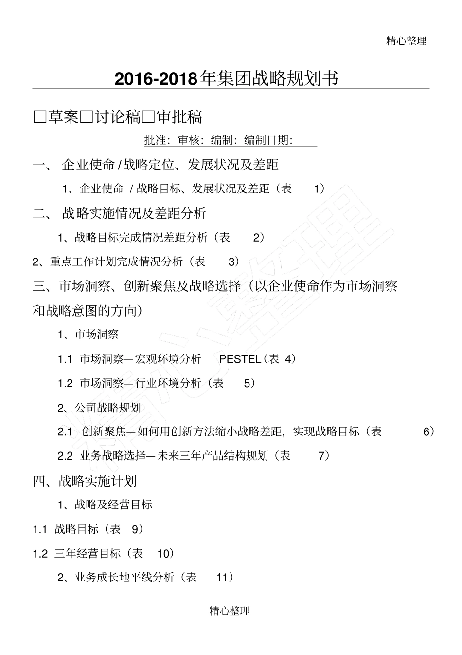 完整版2012018年集团战略规划方案BLM_第1页