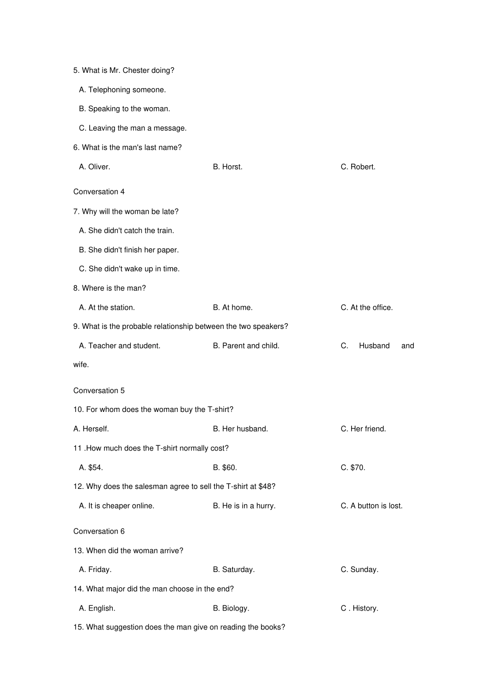 完整版2015年湖南高考英语试题及答案_第2页