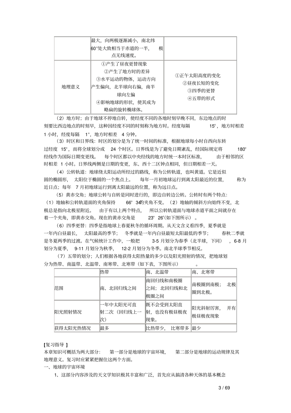 完整版2017浙江选考地理知识点总结_第3页