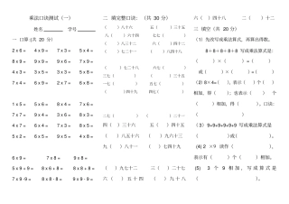 完整版789的乘法口诀练习题