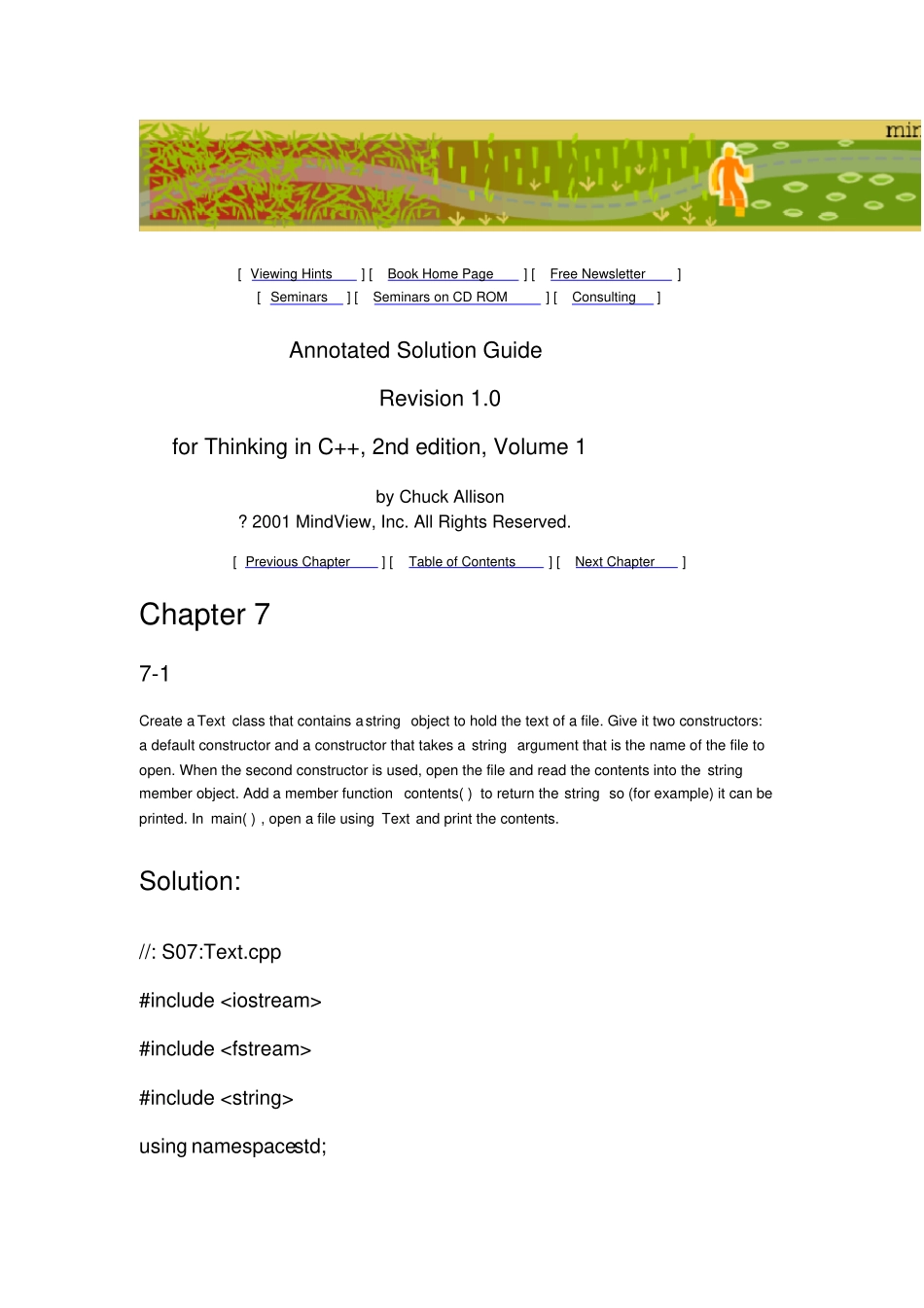 完整版C++编程思想答案其他章节请点击用户名找thinkinginC+_第1页