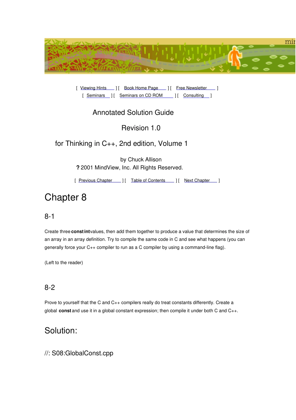 完整版C++编程思想答案其他章节请点击用户名找hinkinginC++_第1页