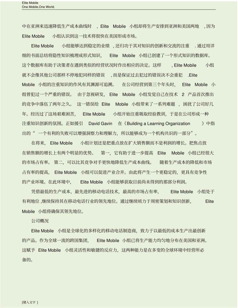 完整版Cesim商务模拟小组报告_第3页