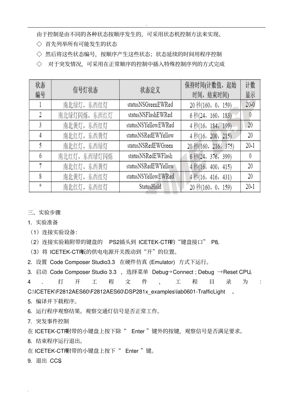 完整版DSP交通灯综合控制程序代码_第2页
