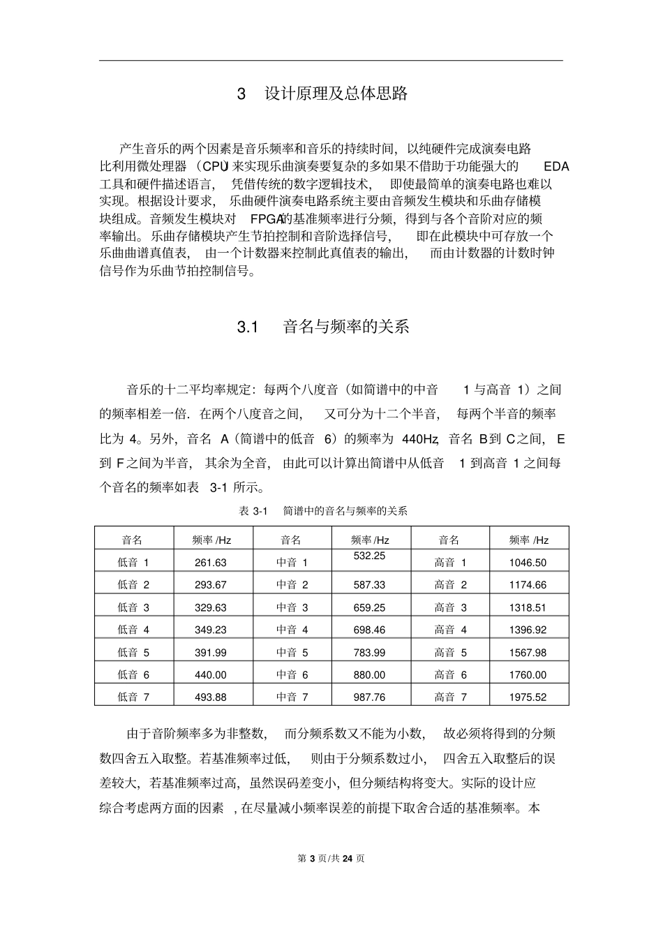完整版EDA_简易音乐播放器设计_第3页